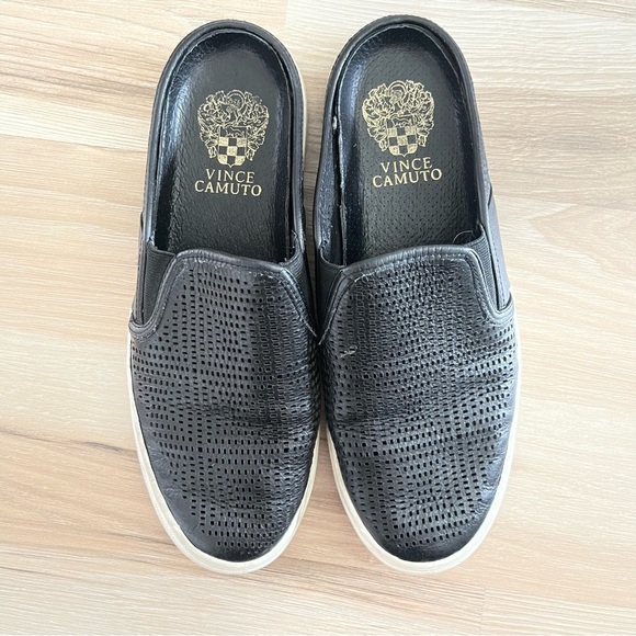 Vince Camuto Black Slip-On Shoes - Picture 2 of 7